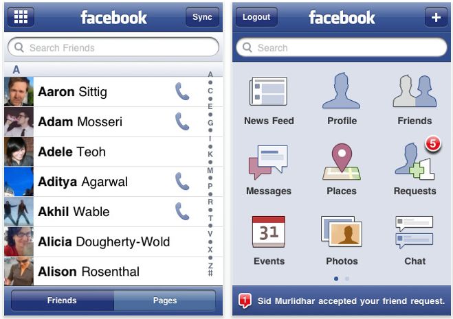 Facebook dla iPhone'a zaktualizowany do wersji 3.4