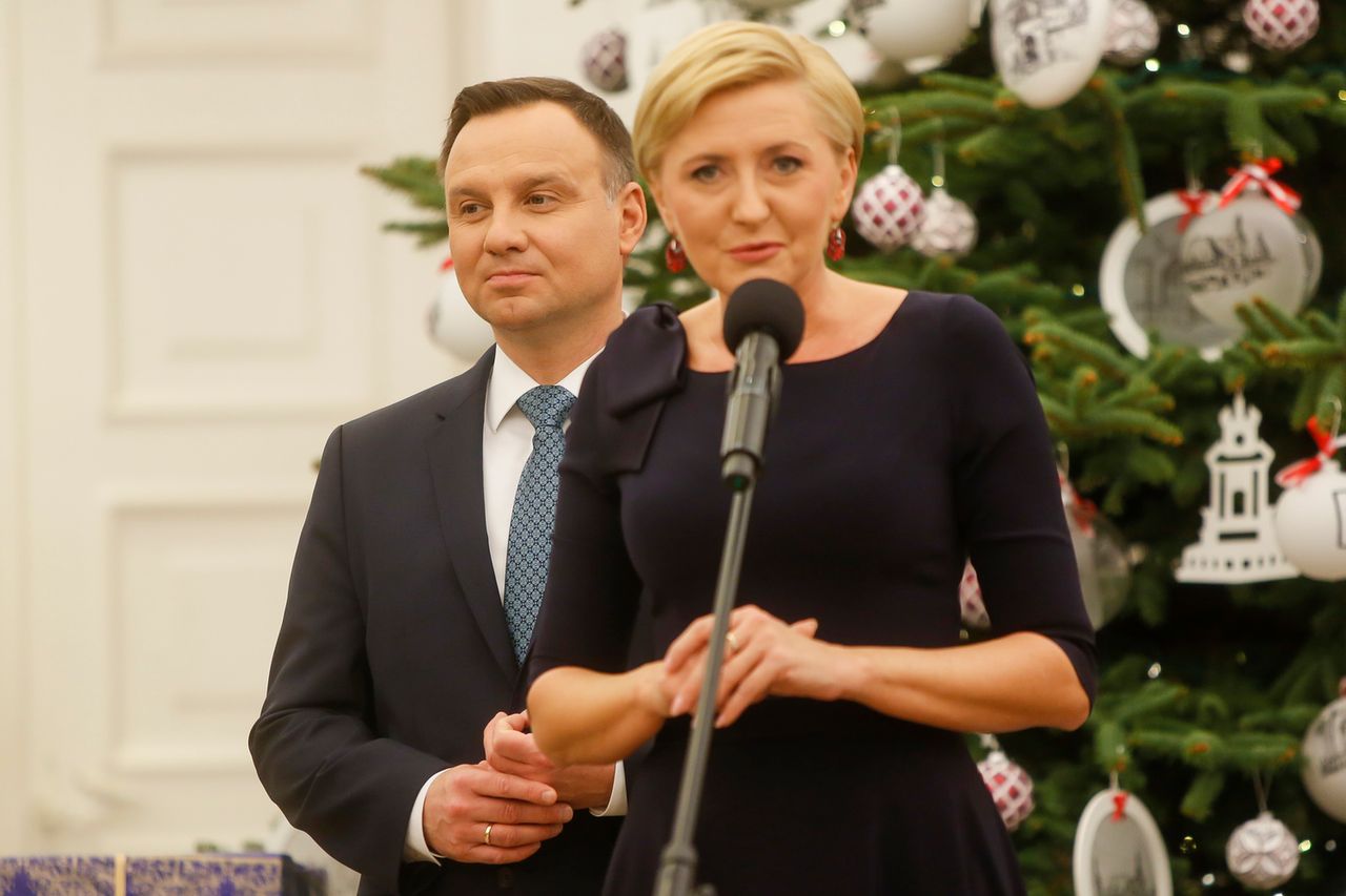 Agata Duda i Andrzej Duda - Szlachetna Paczka 2017