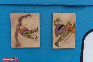 Chodzieskie murale, Chodzież, mural, ceramika, grafika