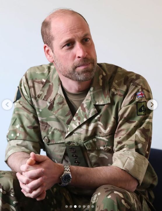 Książę William w mundurze 