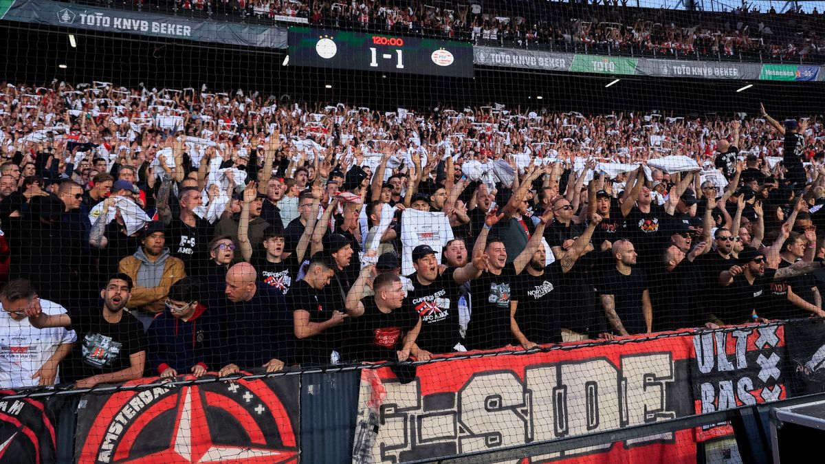 Getty Images / Marcel ter Bals/BSR Agency / Na zdjęciu: kibice Ajaxu Amsterdam