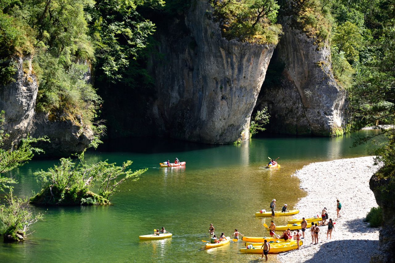 Kayaking trips are an attraction for tourists of different ages.