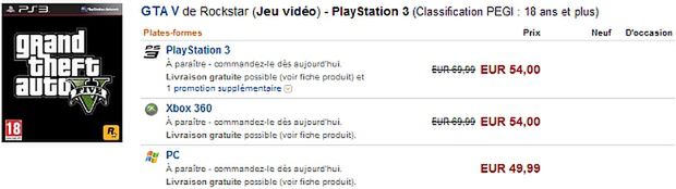 Francuski Amazon ma w ofercie GTA V na PC