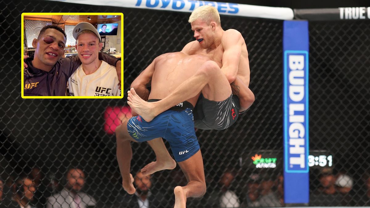 Getty Images / Sean M. Haffey / X / realkevink / Na zdjęciu: Jakub Wikłacz z rywalem