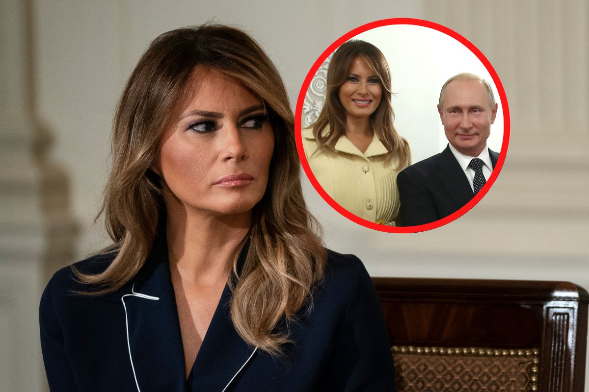 Melania Trump na spotkaniu z Władimirem Putinem. Nagranie stało się hitem sieci 