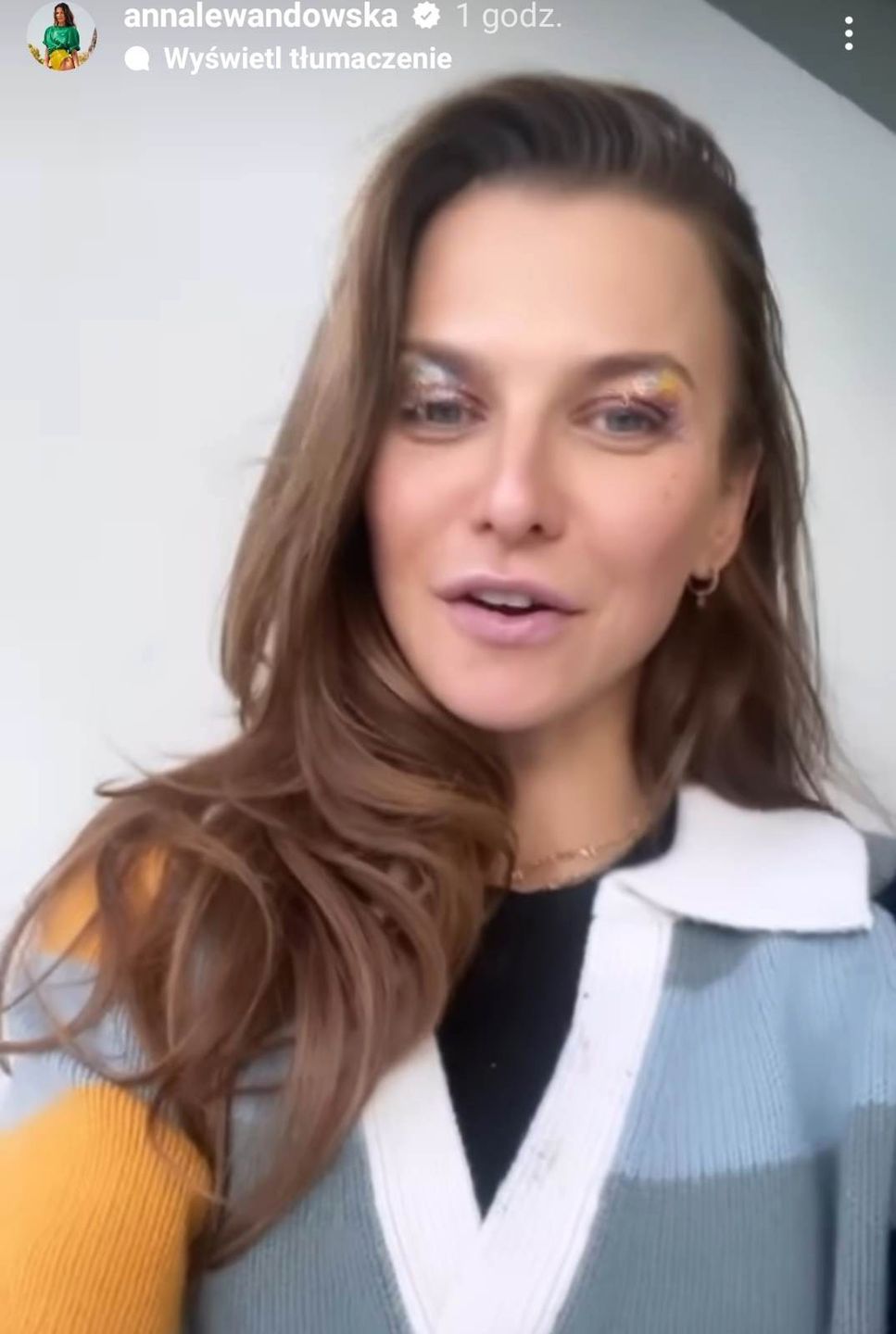 Ania Lewandowska w makijażu wykonanym przez Klarę i Laurę