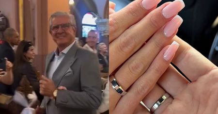 Roztańczony Zygmunt Chajzer na ślubie Filipa. Radosne podrygi przed ołtarzem
