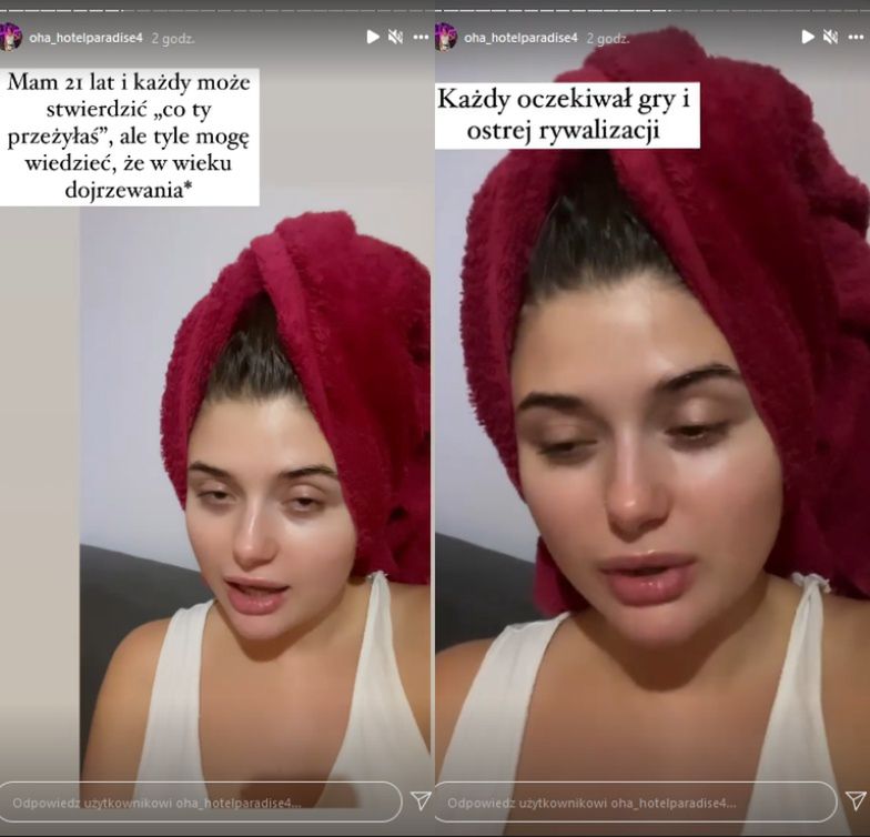 Oha przeprasza za zachowanie w "Hotelu Paradise"