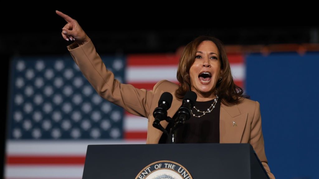Barack Obama Joins Kamala Harris As She Campaigns For President In Georgia
CLARKSTON, GEORGIA - OCTOBER 24:  Democratic presidential nominee, U.S. Vice President Kamala Harris, speaks during a campaign rally at the James R Hallford Stadium on October 24, 2024 in Clarkston, Georgia.  Harris and  Republican presidential nominee, former U.S. President Donald Trump, continue campaigning in battleground swing states before the November 5 election.  (Photo by Joe Raedle/Getty Images)
Joe Raedle
bestof, topix