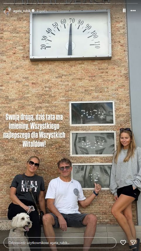 Agatę Rubik odwiedzili rodzice
