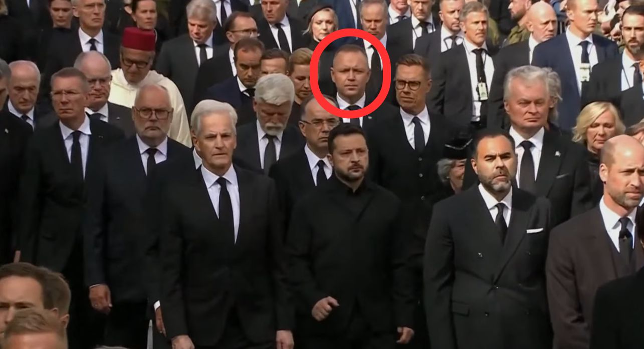 Karol Nawrocki na pogrzebie króla Haralda V