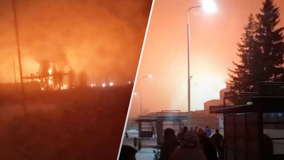 Kłęby czarnego dymu. Płonie skład ropy w Rosji