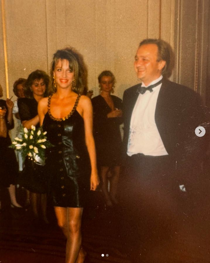 Mariola Bojarska-Ferenc podczas ślubu.