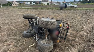 Strzelce Opolskie: Próbował uciec policji na czterokołowcu. Był pijany