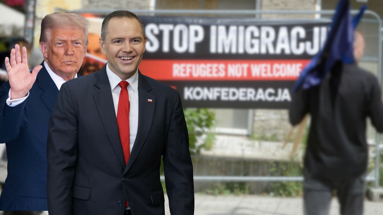 Trump wspiera Nawrockiego. Tak napisał o protestach Konfederacji