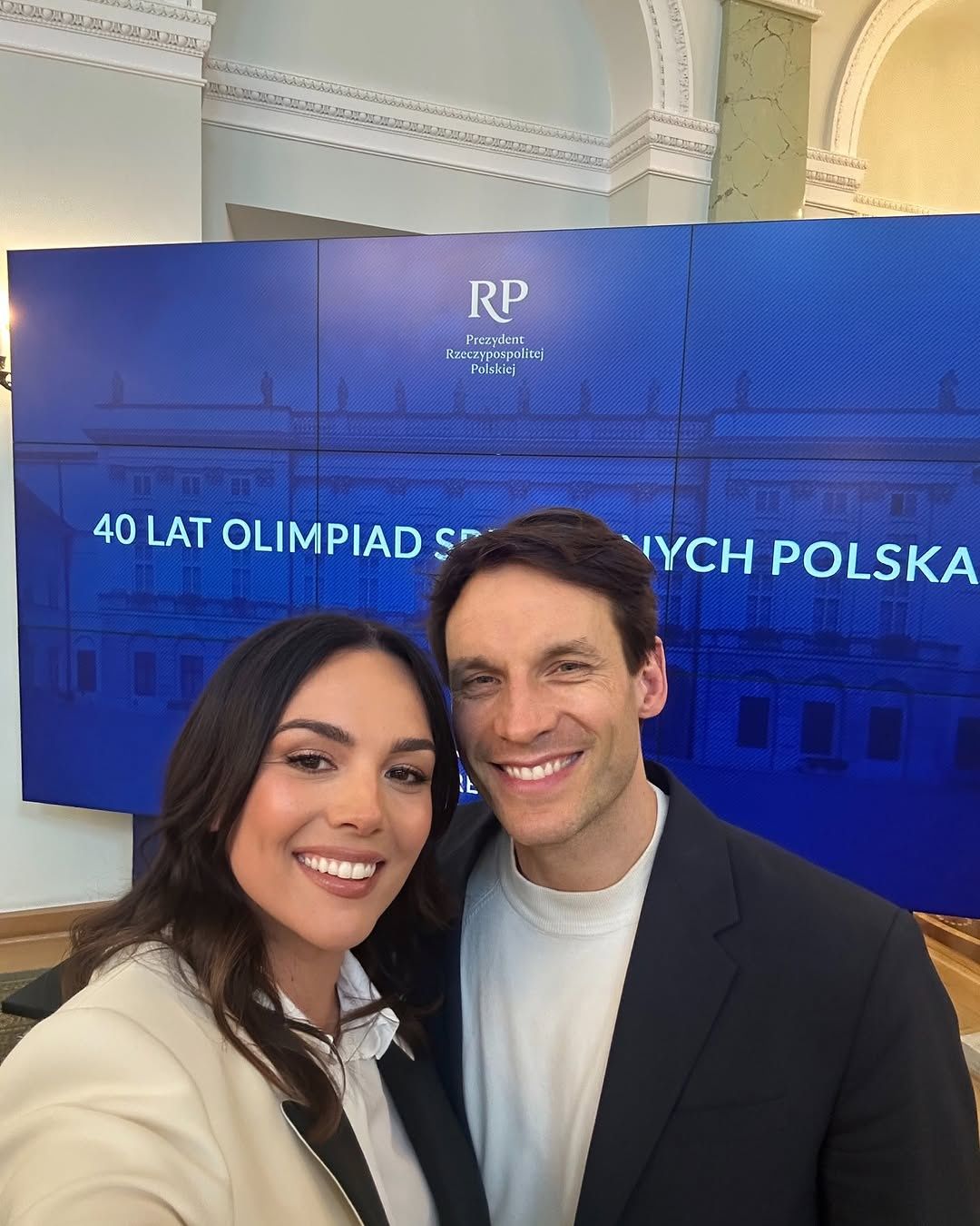 Paulina Krupińska na spotkaniu z zawodnikam Olimpiad Specjalnych