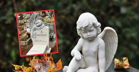 Postawili symboliczny grób dla skatowanego Piotrusia. Przybrani rodzice nie mogli go pochować