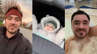 Daniel Martyniuk relacjonuje rodzinny pobyt w hotelu w Białowieży: spacer z żoną i synem, sauna i relaks w jacuzzi