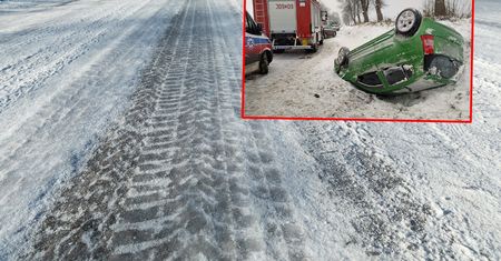 Dachowanie. Ranne trzy osoby, w tym dwoje dzieci