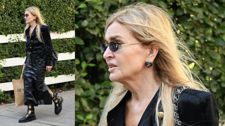 Monika Olejnik przechadza się po Warszawie uzbrojona w markowe dodatki