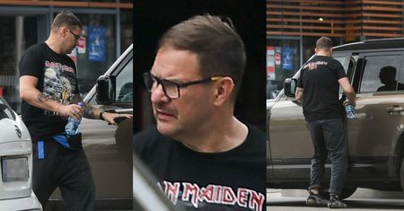 Tomasz Karolak w butach kosmonauty za tysiaka nawiedza stację paliw Land Roverem wartym prawie 500 TYSIĘCY złotych (ZDJĘCIA)