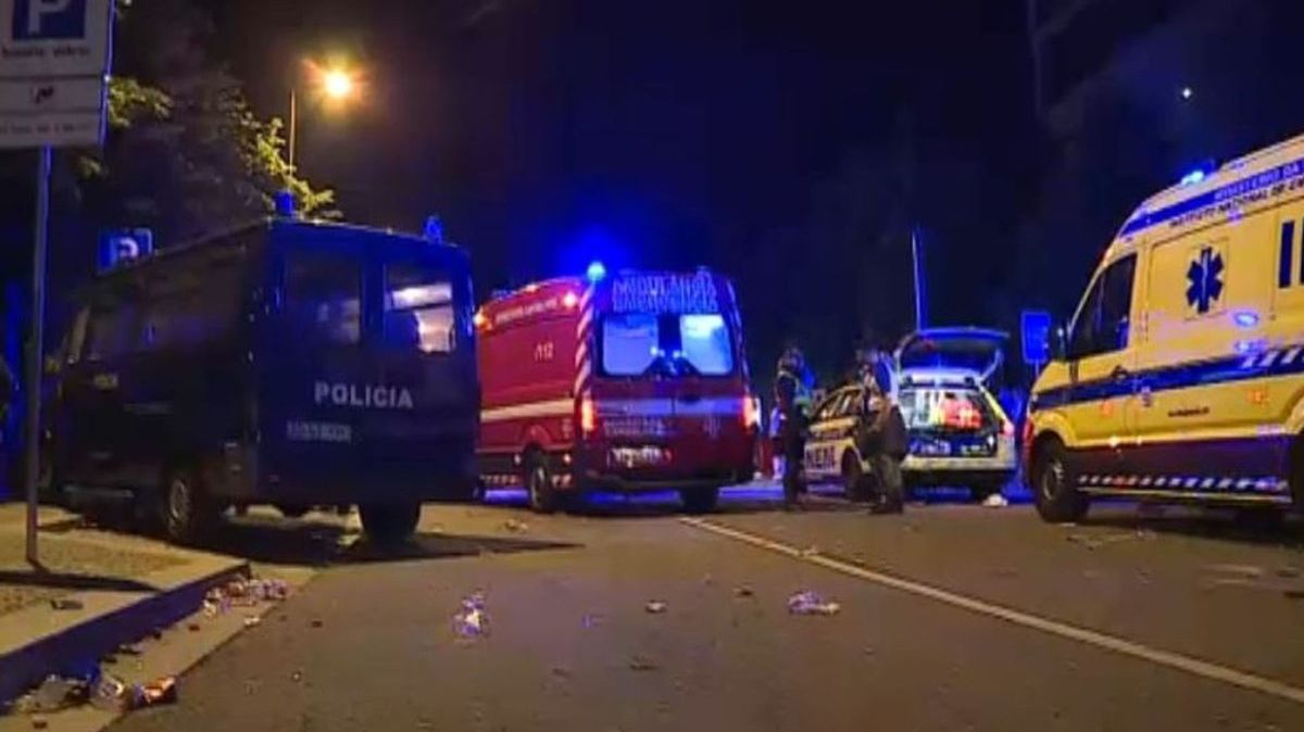 Miejsce tragedii przed stadionem FC Porto