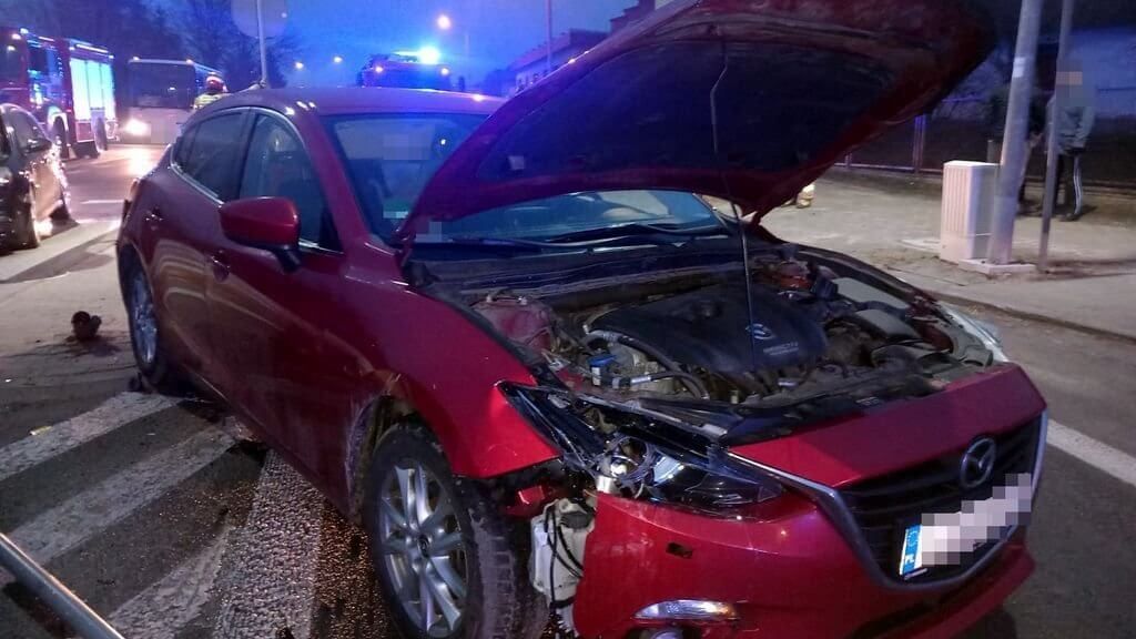 Uszkodzona Mazda