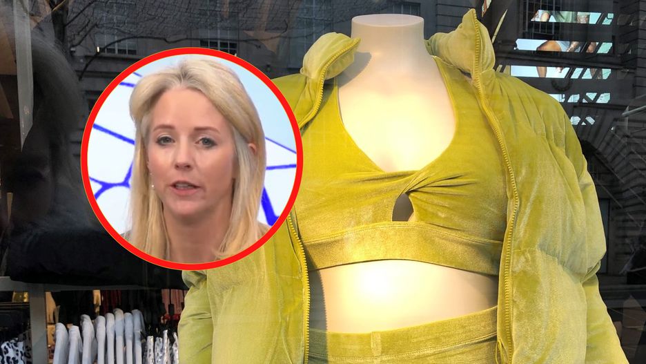 Prezenterka telewizyjna jest oburzona manekinem w rozmiarze plus size 