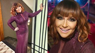 Odstawiona Katarzyna Skrzynecka olśniewa w burgundowej kreacji i DEMENTUJE, że... schudła (FOTO)