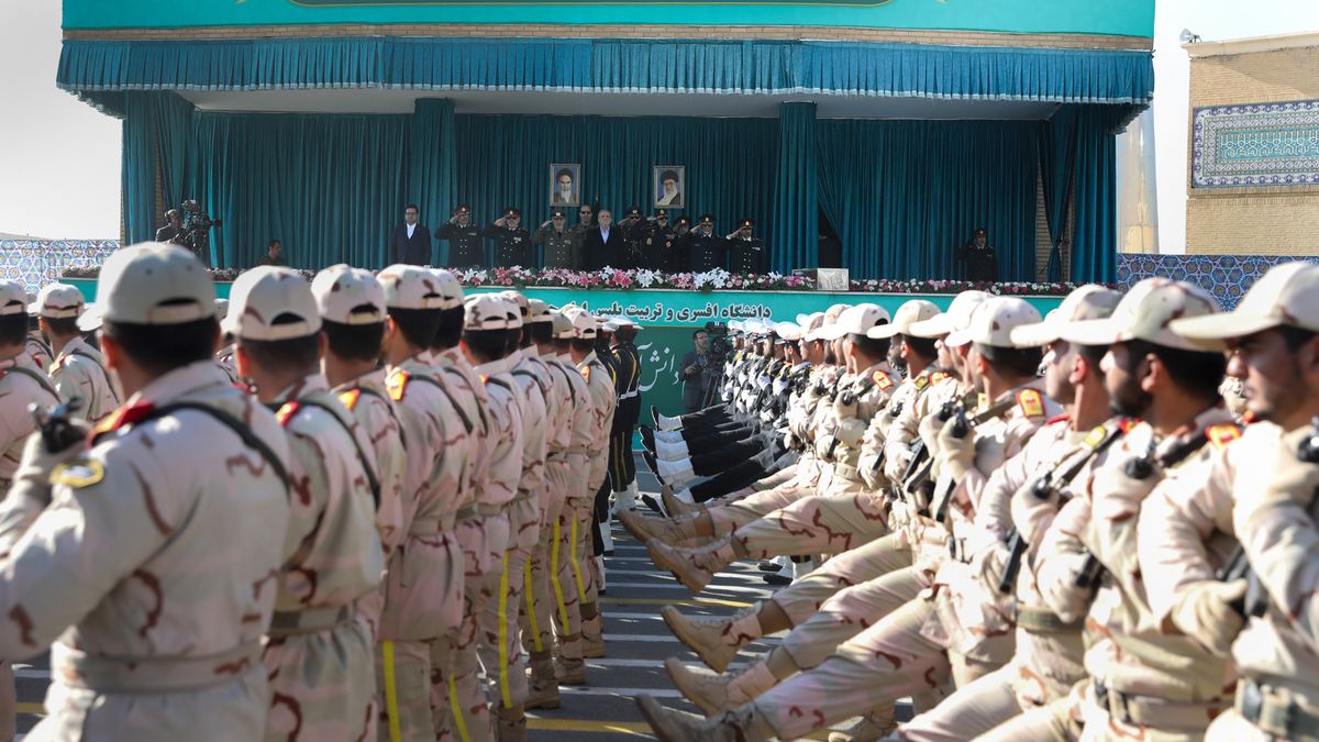 Iranian President Pezeshkian attends police academy graduation ceremony
TEHRAN, IRAN - FEBRUARY 17: (----EDITORIAL USE ONLY â" MANDATORY CREDIT - 'IRANIAN PRESIDENCY / HANDOUT' - NO MARKETING NO ADVERTISING CAMPAIGNS - DISTRIBUTED AS A SERVICE TO CLIENTS----) Iranian President Masoud Pezeshkian attends the graduation ceremony at the Police Academy in Tehran, capital of Iran, on February 17, 2026. (Photo by Iranian Presidency / Handout /Anadolu via Getty Images)
Anadolu
graduation ceremony, security forces, police academy, presidency, official event, masoud pezeshkian