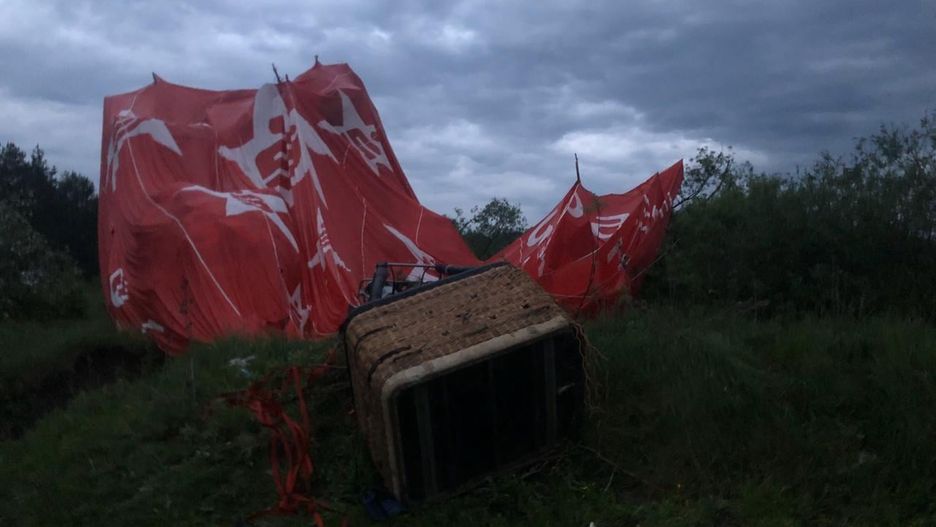 Ukraina. Balon runął na ziemię w Kamieńcu Podolskim
