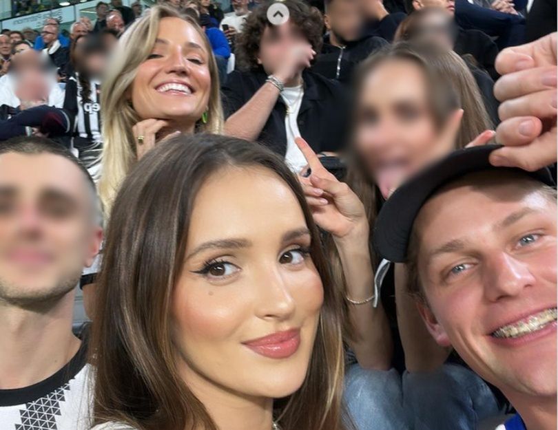 Marina Łuczenko i Agata Sieramska kibicują partnerom na meczu Juventusu