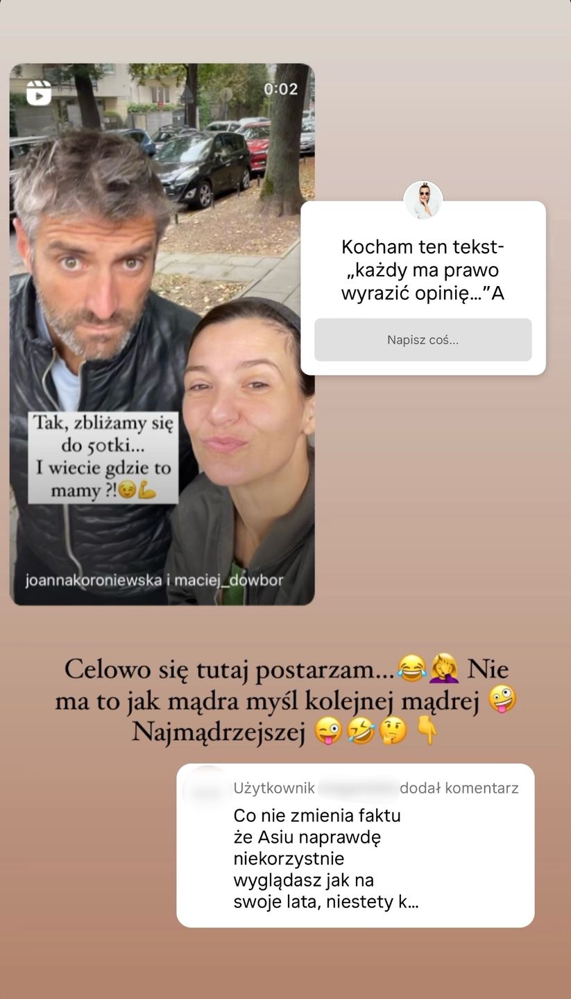 Joanna Koroniewska walczy z hejtem