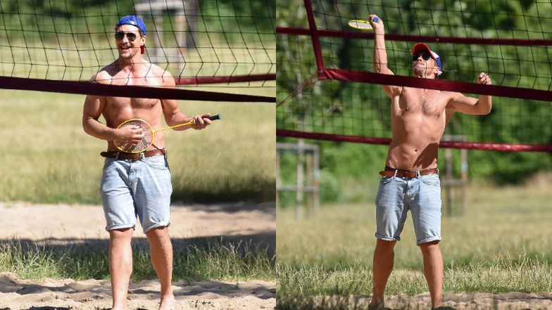 Mikołaj Roznerski z synem