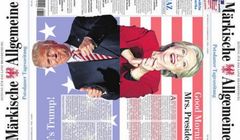 „Märkische Allgemeine Zeitung” z okładką o zwycięstwie i Trumpa, i Clinton