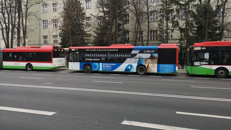 autobusy na przystanku mpk ztm lublin