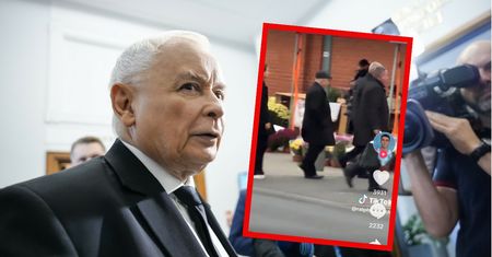 Nagrał Kaczyńskiego w drodze na cmentarz. Film hitem TikToka