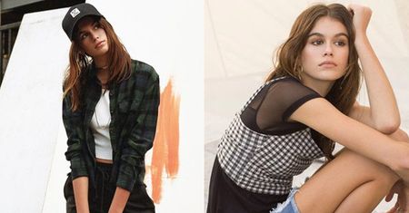 Córka Cindy Crawford pozuje z wiadrem farby