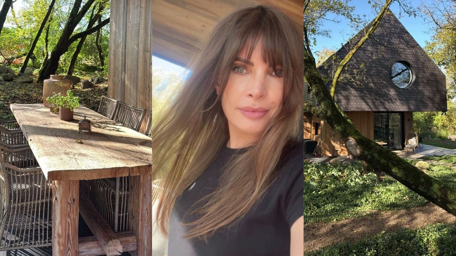 Agnieszka Dygant pokazała leśną chatkę w jesiennej odsłonie
