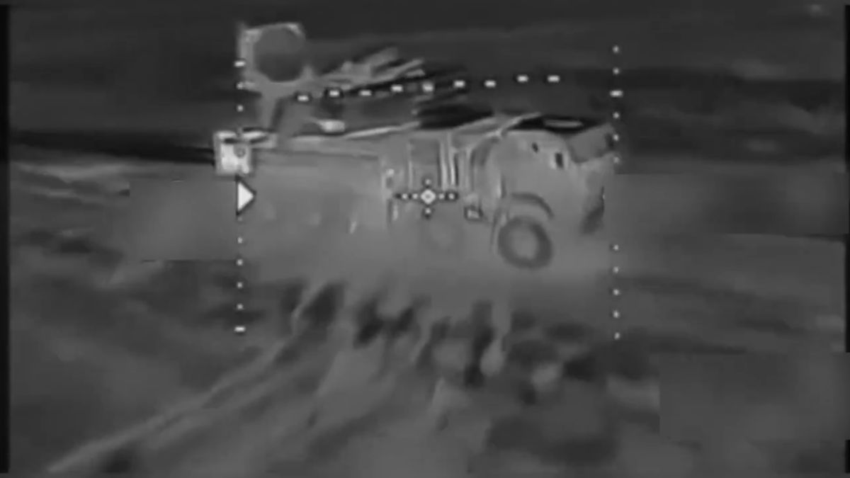 Widok z morskiego drona FPV atakującego Pancyra broniącego Krymu