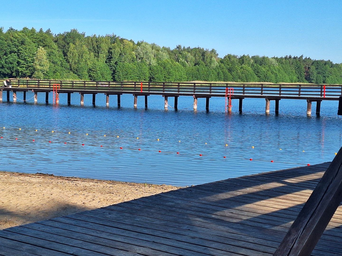 Plaża w Kamionkach obok Torunia
