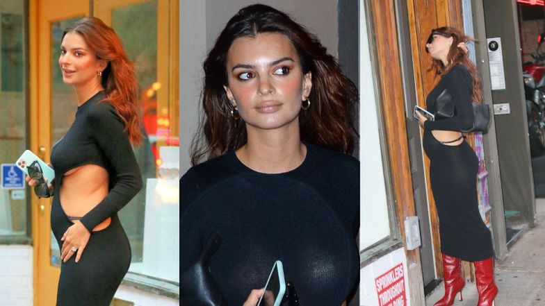 Emily Ratajkowski odsłania ciążowy brzuszek