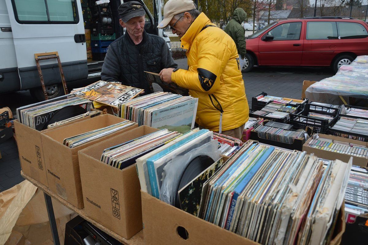 Zainteresowaniem cieszyły się winylowe płyty. 