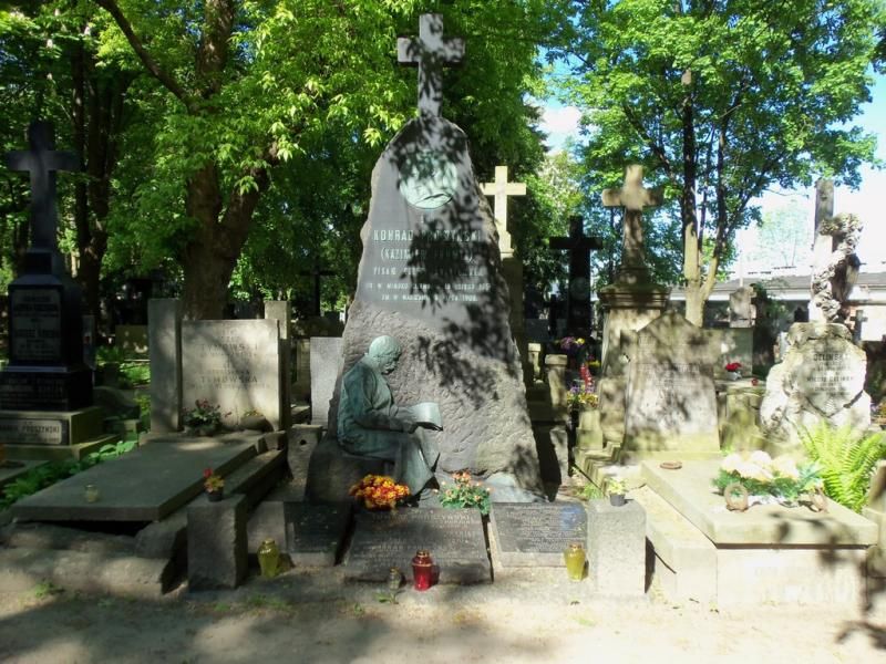 Grób Konrada Prószyńskiego i jego wnuków Gałąsków