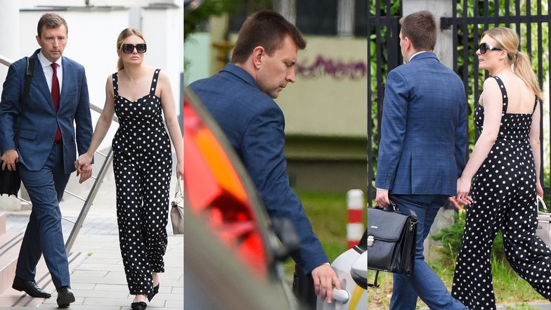 Łukasz Schreiber z nową partnerką w dniu rozwodu