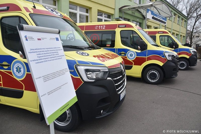 Nowe ambulanse dla Pogotowia Ratunkowego w Lublinie | fot. Piotr Wójcik, UMWL