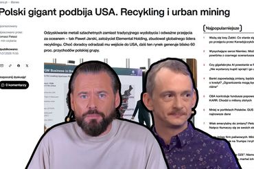 Krzysztof Stanowski i Jaś Kapela na tle tekstu Zero.pl 