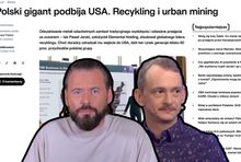 Krzysztof Stanowski i Jaś Kapela na tle tekstu Zero.pl 