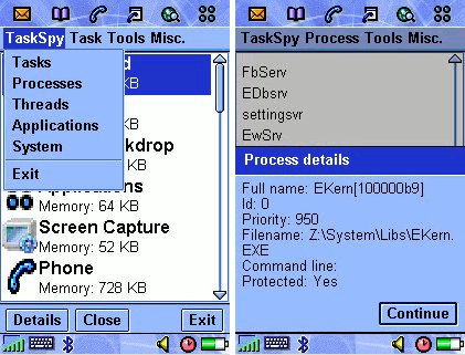 TaskSpy. Śledzenie procesów w Symbianie.