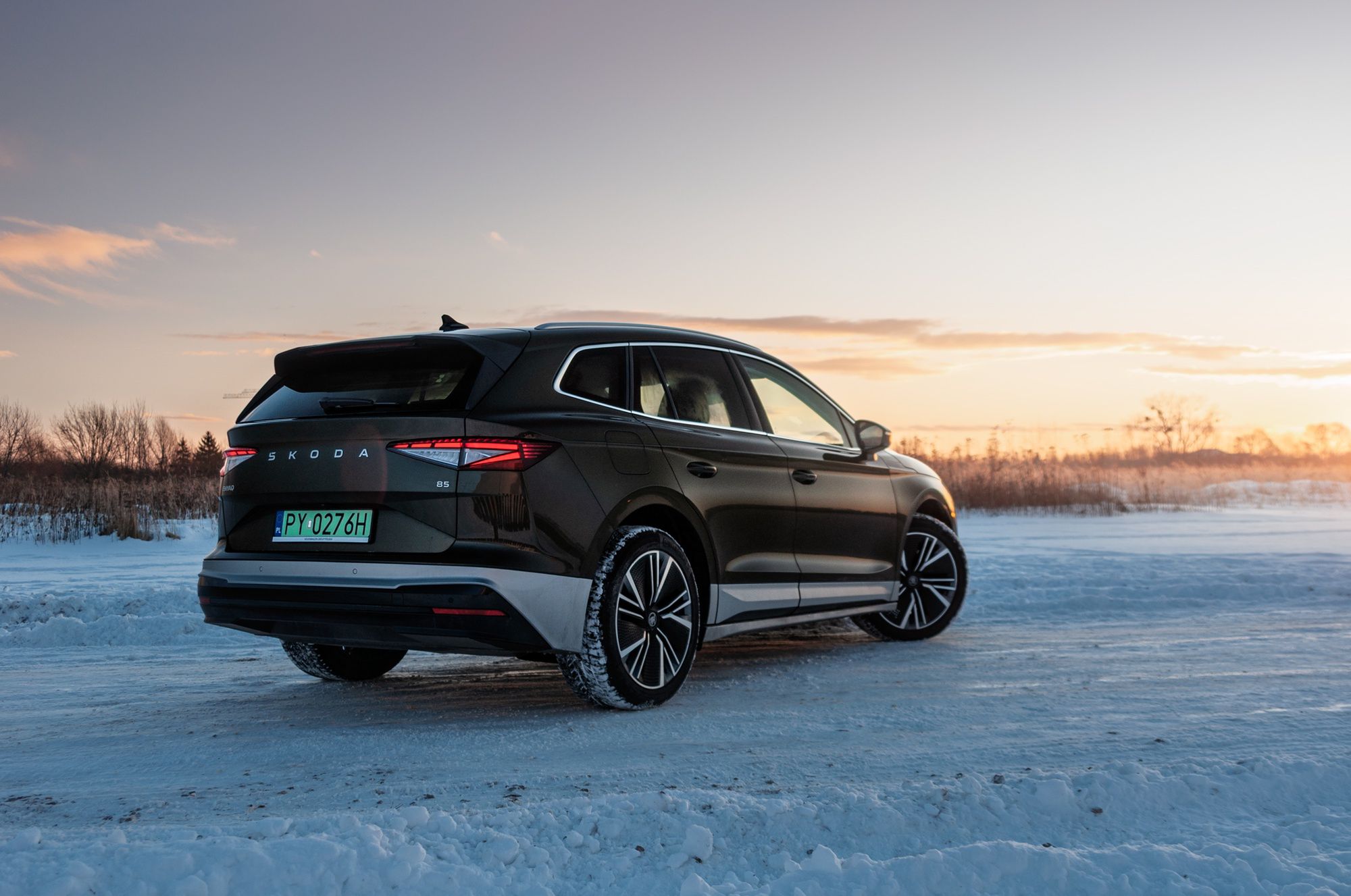 Skoda Enyaq 85 (2025) zimą